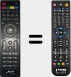Replacement remote control for 060143