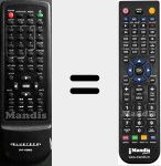 Replacement remote control for DVFHDM32