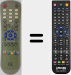 Replacement remote control for CE001