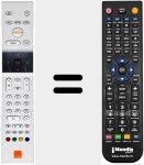 Replacement remote control for CS50001