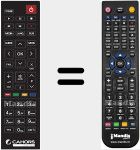 Replacement remote control for TVS 8100 HD