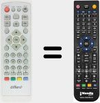 Replacement remote control for DIF001