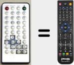 Replacement remote control for DVP1000