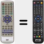 Replacement remote control for REMCON531