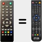 Replacement remote control for DIGI 100 HD