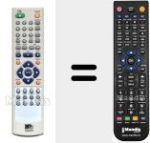 Replacement remote control for EasyHomeDVDZ8