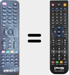 Replacement remote control for E3HD-C