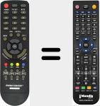 Replacement remote control for GI-T/S84CIPVRX
