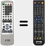 Replacement remote control for HYD-9906DX