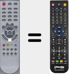 Replacement remote control for T3010MHP