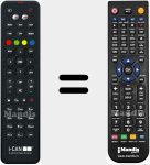 Replacement remote control for 4000T2