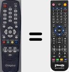 Replacement remote control for IRC 201