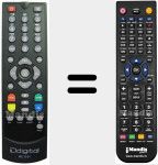 Replacement remote control for IRC S-01