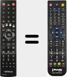 Replacement remote control for IRCU-DVTCIP-A