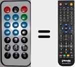 Replacement remote control for Iwo001