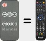 Replacement remote control for KPT2000D0609LS