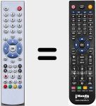 Replacement remote control for RC089663G