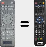 Replacement remote control for M1988DJ