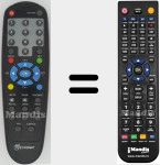 Replacement remote control for REMCON1313