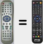 Replacement remote control for NOR001