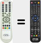 Replacement remote control for NPG005