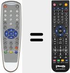 Replacement remote control for RC1249