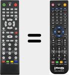 Replacement remote control for REMCON1718