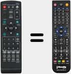 Replacement remote control for REMCON981-black