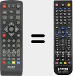 Replacement remote control for RT0406HD