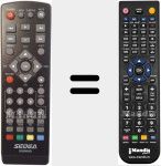 Replacement remote control for S5500HD