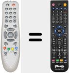 Replacement remote control for REMCON417