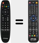 Replacement remote control for SRT 8505