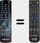 Replacement remote control for DT83HD
