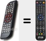 Replacement remote control for DVD1004USB (GS90592187)