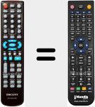 Replacement remote control for DVX620HDK