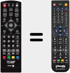 Replacement remote control for TEDI5000HD