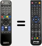 Replacement remote control for TP8015