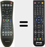 Replacement remote control for RC1102 (20571928)