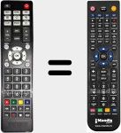 Replacement remote control for Force 1+