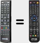 Replacement remote control for Zebra