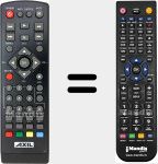 Replacement remote control for RT0430T2