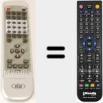 Replacement remote control for DV-280