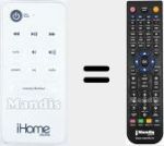 Replacement remote control for iH6-iH8