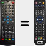 Replacement remote control for REMCON1653