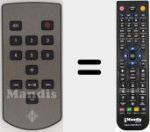 Replacement remote control for 30701023000AS