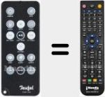 Replacement remote control for ITEUFEL CLOCK