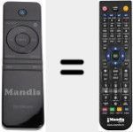Replacement remote control for S42SWLH13