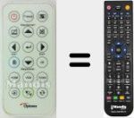 Replacement remote control for IR29033