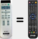 Replacement remote control for RM-PJVW100 (147962012)