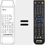 Replacement remote control for 56 / 100 LOGIC COMPU